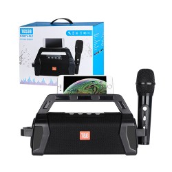 T&G Portable Karaoke Wireless Speaker TG-538 with Microphone Black T&G Portable Karaoke Wireless Speaker TG-538 with Microphone Black